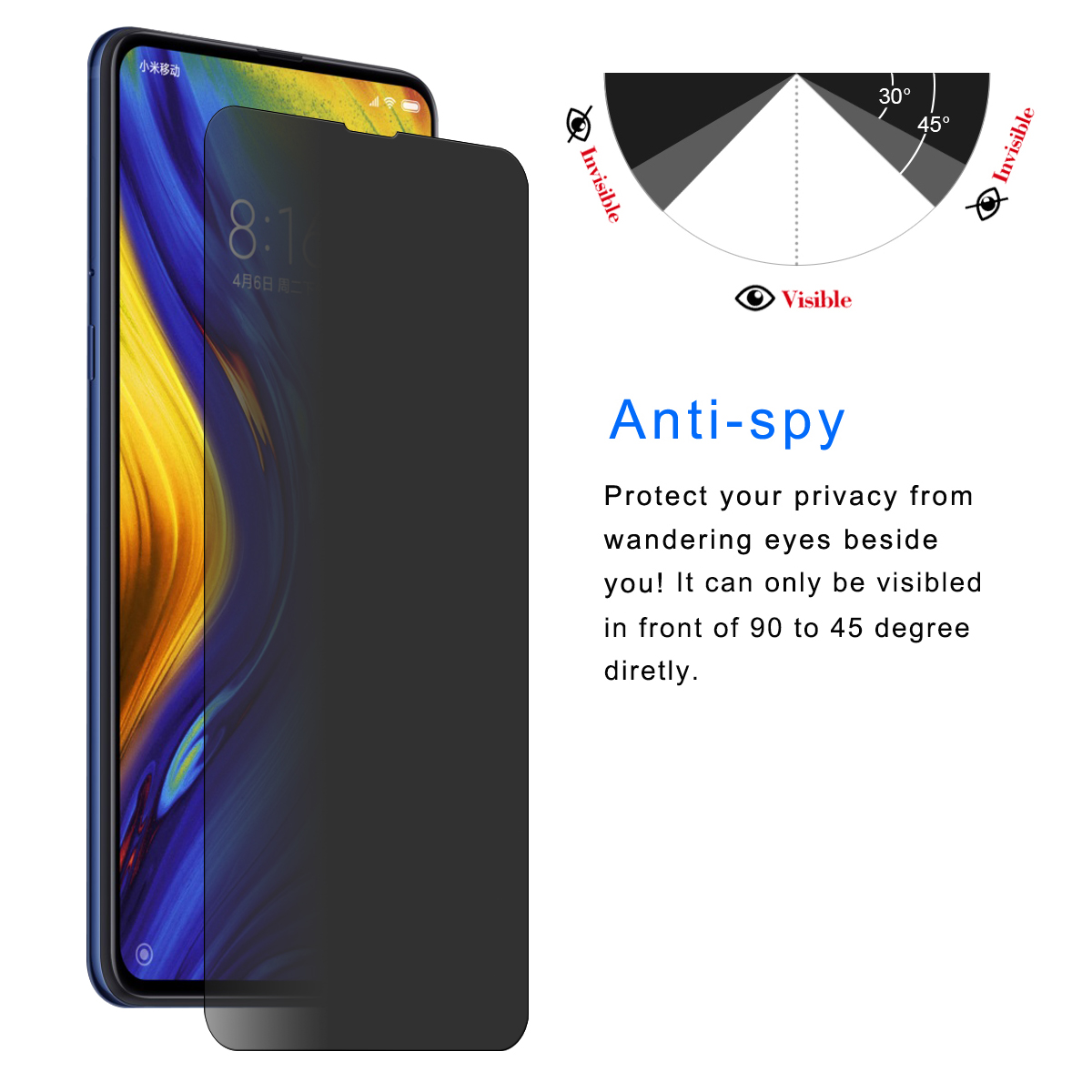 Enkay-9H-25D-Anti-peeping-Anti-explosion-Tempered-Glass-Screen-Protector-for-Xiaomi-Mi-MIX-3-1437329-1